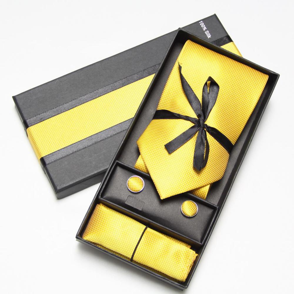 Solid Neck Tie Set Box Cufflin - đánh giá và giá Neck Tie Set Box