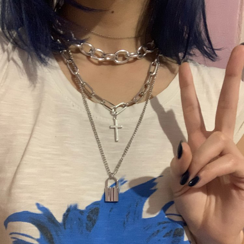 Lớp Grunge Thẩm Mỹ Trang Sức V - đánh giá và giá Men Accessories Neck Chain