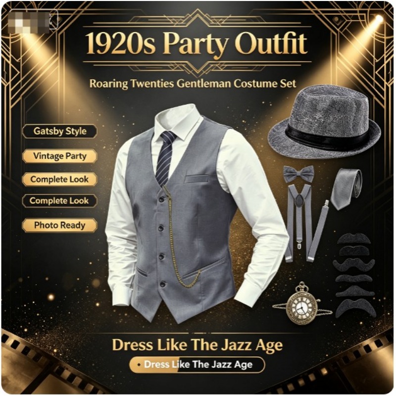 1920s Mens Great Gatsby Gangst - đánh giá và giá Men'S Accessories In The 1920S