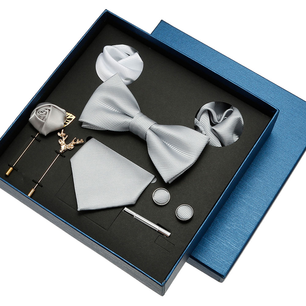 Plain Tie Set For Men Solid Co - đánh giá và giá Neck Tie Set Box